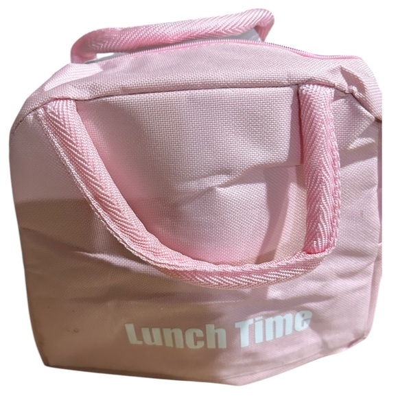 Pink and Black Cow Face Lunch Bag - Picture 3 of 4